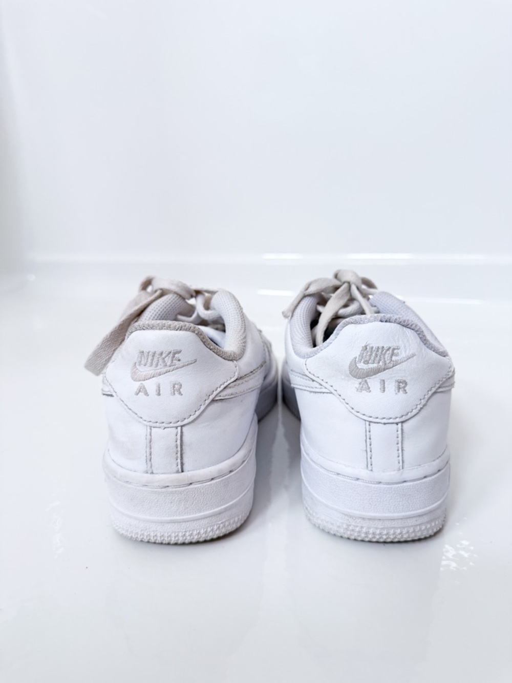 Nike Air Force 1 Kids 4Y White Sneakers | Classic Low Top | Good Condition - Picture 7 of 11